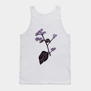 Purple Brunnera Flowers Tank Top